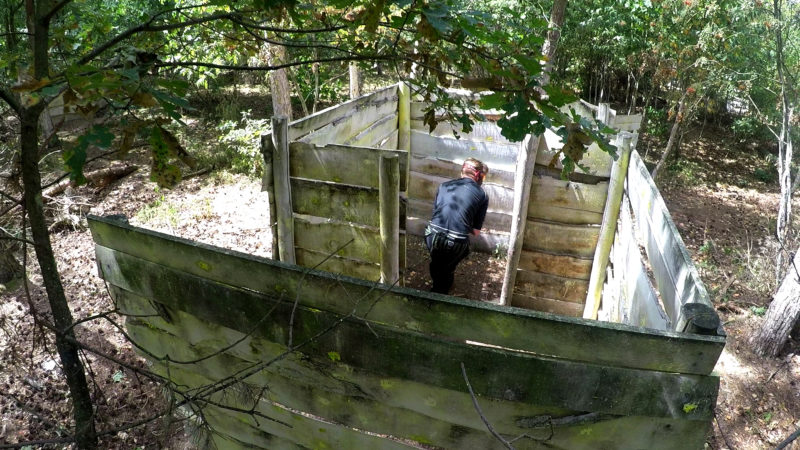 Paintballer verstopt zich in gebouw